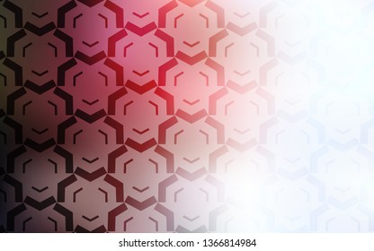 Light Pink, Red vector background with wry lines. A circumflex abstract illustration with gradient. A completely new template for your design.