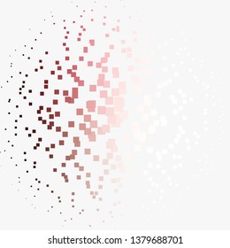 Light Pink, Red vector background with rectangles. Rectangles with colorful gradient on abstract background. Best design for your ad, poster, banner.