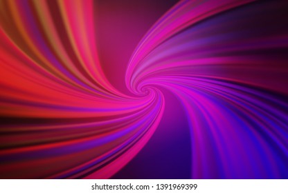 Light Pink, Red vector background with lines. Colorful geometric sample with gradient lines.  New composition for your brand book.