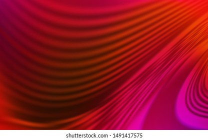 Light Pink, Red vector background with wry lines. Modern gradient abstract illustration with bandy lines. New composition for your brand book.