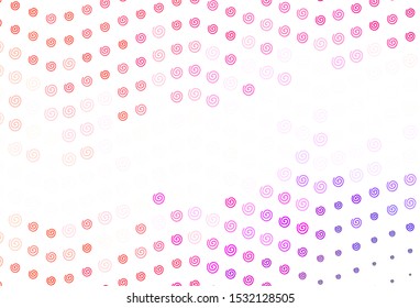 Light Pink, Red vector background with bent lines. Colorful abstract illustration with gradient lines. New composition for your brand book.