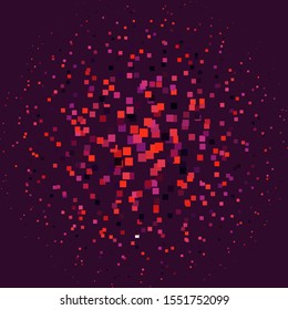 Light Pink, Red vector background with rectangles. Abstract gradient illustration with rectangles. Pattern for commercials, ads.