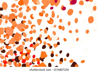 Light Pink, Red vector background with abstract shapes. Colorful chaotic forms with gradient in modern style. Modern design for your business card.