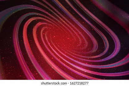 Light Pink, Red vector background with astronomical stars. Shining illustration with sky stars on abstract template. Smart design for your business advert.