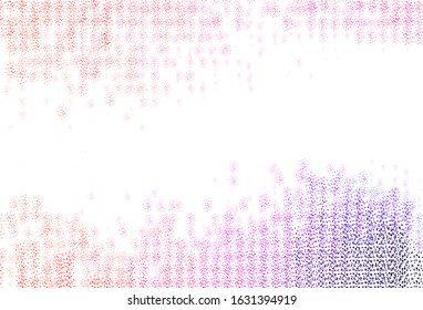 Light Pink, Red vector background with bubbles. Illustration with set of shining colorful abstract circles. Pattern for beautiful websites.