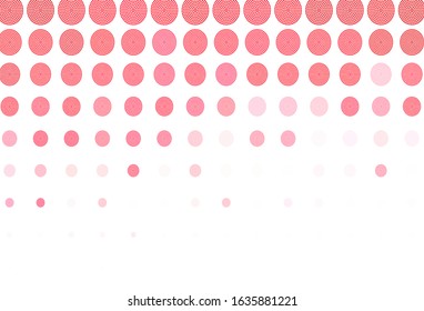 Light Pink, Red vector background with bubbles. Modern abstract illustration with colorful water drops. Pattern for textures of wallpapers.