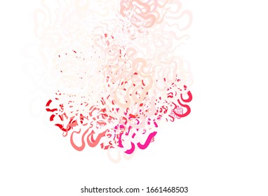 Light Pink, Red vector background with bent lines. An elegant bright illustration with gradient. New composition for your brand book.