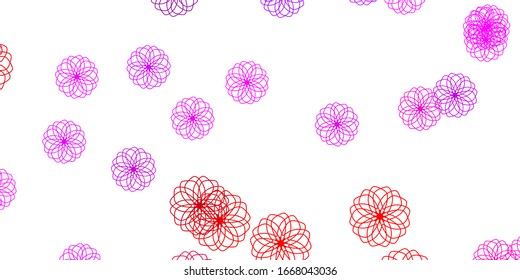Light Pink, Red vector background with spots. Colorful illustration with gradient dots in nature style. Pattern for business ads.