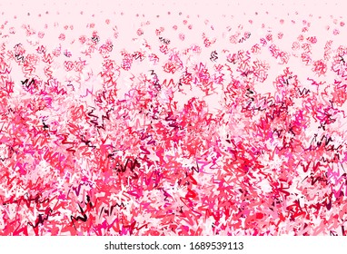 Light Pink, Red vector background with wry lines. A shining illustration, which consists of curved lines. Abstract design for your web site.
