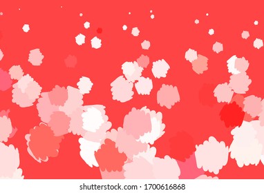 Light Pink, Red vector background with abstract shapes. Modern abstract illustration with colorful random forms. Simple design for your web site.