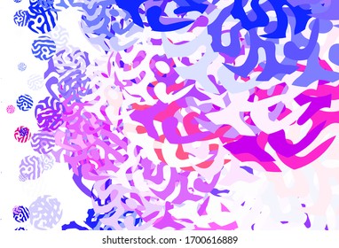 Light Pink, Red vector background with abstract shapes. Modern abstract illustration with colorful random forms. Best smart design for your business.