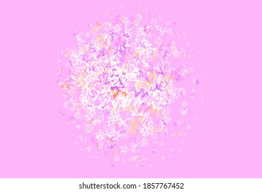 Light Pink, Red vector background with curved lines. Glitter abstract illustration with wry lines. A completely new template for your design.