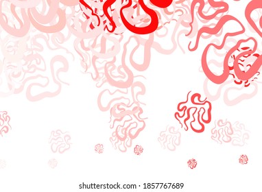 Light Pink, Red vector background with abstract shapes. Modern abstract illustration with colorful random forms. Background for a cell phone.