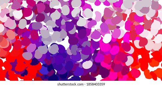 Light pink, red vector background with random forms. Modern abstract illustration with gradient random forms. Background for cell phones.