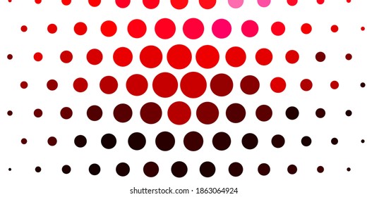 Light Pink, Red vector background with spots. Illustration with set of shining colorful abstract spheres. Pattern for wallpapers, curtains.