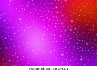 Light Pink, Red vector background in Xmas style. A Smart Illustration with gradient Christmas elements. Template for lettering, typography.