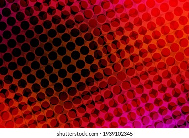 Light Pink, Red vector background with bubbles. Abstract illustration with colored bubbles in nature style. Pattern for beautiful websites.