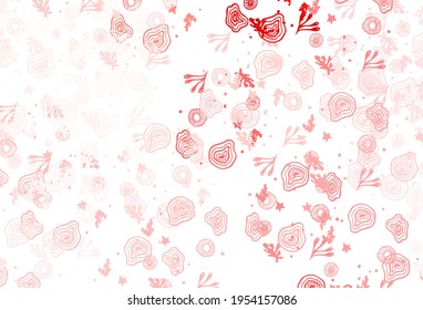 Light Pink, Red vector background with abstract shapes. Modern abstract illustration with colorful random forms. Best smart design for your business.