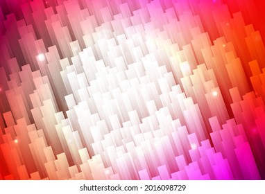 Light Pink, Red vector background with stright stripes. Modern geometrical abstract illustration with Lines. Smart design for your business advert.
