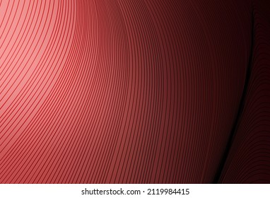 Color rosa claro, fondo vectorial rojo con líneas. Una elegante ilustración brillante con líneas de degradado. Plantilla sencilla para su diseño.