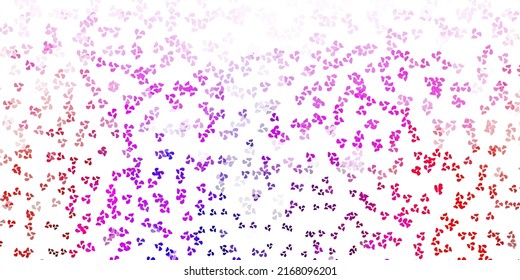 Light pink, red vector background with random forms. Colorful illustration with simple gradient shapes. Background for cell phones.