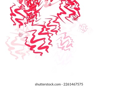 Light Pink, Red vector background with wry lines. A circumflex abstract illustration with gradient. Abstract design for your web site.