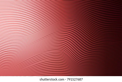 Light Pink, Red vector background with bent lines. Shining crooked illustration of lines in a brand-new style. The template for background of cell phones.