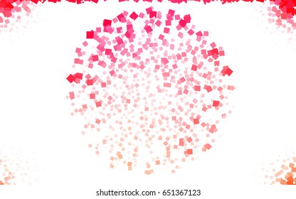 Light pink, red vector banner set of circles, spheres. Donuts Background. Creative Design Templates. Technology halftone illustration.