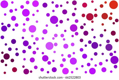 Light Pink, Red vector banner set of circles, spheres. Donuts Background. Creative Design Templates. Technology halftone illustration.