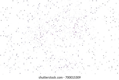 Light Pink, Red vector banner with circles, spheres. Abstract spots. Background of Art bubbles in halftone style with colored gradient.