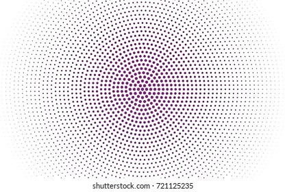 Light Pink, Red vector banner set of circles, spheres. Donuts Background. Creative Design Templates. Technology halftone illustration.