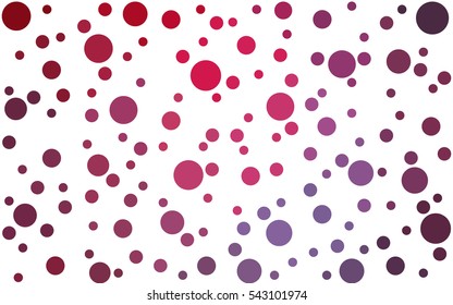 Light Pink Red Vector banners banners set of circles, spheres. Network design, technology science, vector illustration