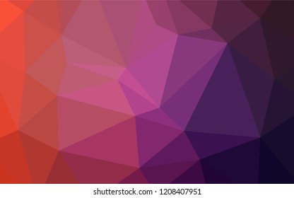 Light Pink, Red vector blurry triangle pattern. Geometric illustration in Origami style with gradient.  Brand-new style for your business design.