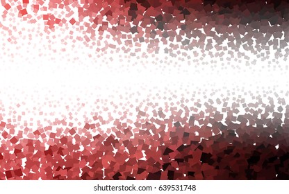 Light Pink, Red vector blurry rectangular background. Geometric background in square style with gradient. The pattern can be used for brand-new background.