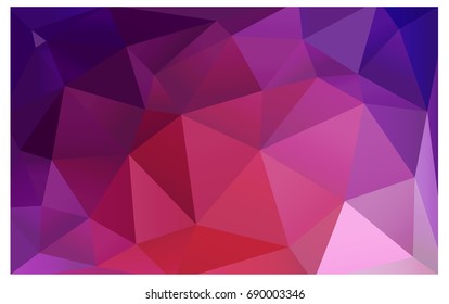 Light Pink, Red vector blurry triangle background design. Geometric background in Origami style with gradient. 
