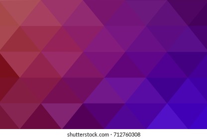 Light Pink, Red vector blurry triangle background design. Geometric background in Origami style with gradient. 