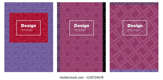 Light Pink, Red vector brochure for ui, ux design. Beautiful colorful sample in abstract style. Template for magazines, jurnals.