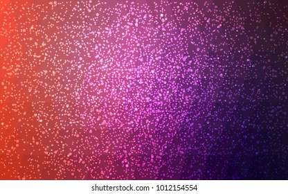 Light Pink, Red vector christmas polygon background. Low poly Illustration consisting of triangles with snowflakes. Texture background of New Year celebration.