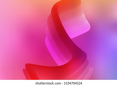 Light Pink, Red vector colorful blur backdrop. Abstract colorful illustration with gradient. New style design for your brand book.