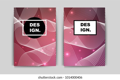 Light Pink, Red vector cover for Envelopes. Abstract booklet on colored background with gradient. Completely new template for your brand book.