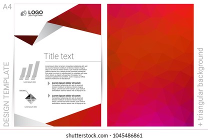 Light Pink, Red vector  cover for Envelopes. Blurred decorative design in abstract style with textbox. Completely new template for your brand book.