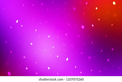 Light Pink, Red vector cover with beautiful snowflakes. Modern geometrical abstract illustration with crystals of ice. New year design for your ad, poster, banner.