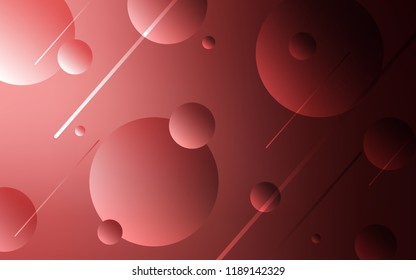 Light Pink, Red vector cover with spots. Abstract illustration with colored bubbles in nature style. Pattern can be used for futuristic ad, booklets.