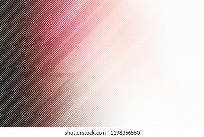 Light Pink, Red vector cover with stright stripes. Lines on blurred abstract background with gradient. Best design for your ad, poster, banner.