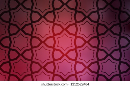 Light Pink, Red vector cover with small and big stars. Shining colored illustration with stars. Smart design for your business advert.