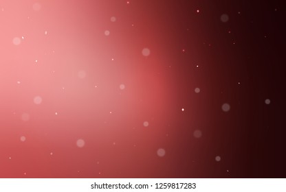 Light Pink, Red vector cover with spots. Modern abstract illustration with colorful water drops. Completely new template for your brand book.