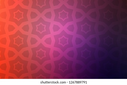 Light Pink, Red vector cover with small and big stars. Glitter abstract illustration with colored stars. Pattern for wrapping gifts.