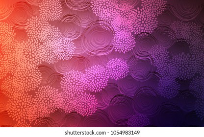 Light Pink, Red vector doodle blurred background. Glitter abstract illustration with doodles and flowers. The completely new template can be used for your brand book.