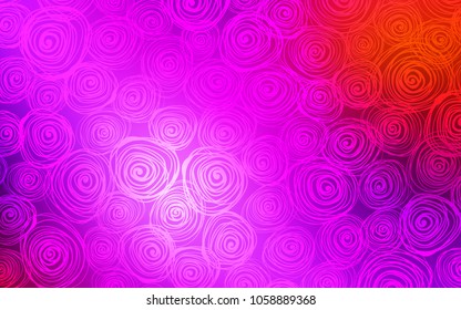Light Pink, Red vector doodle bright background. Brand-new colored illustration in blurry style with roses. The completely new template can be used for your brand book.