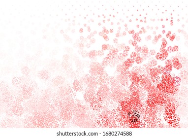 Light Pink, Red vector doodle pattern with leaves. An elegant bright illustration with leaves in Natural style. Pattern for heads of websites, designs.